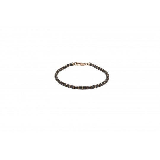 Stainless Steel Black/Rose Gold Bracelet -  LAB-136/19CM