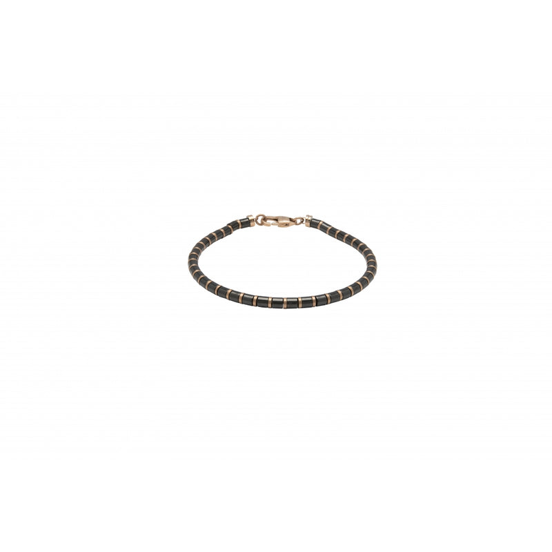 unique-stainless-steel-black-rose-gold-bracelet-lab-136-21cm