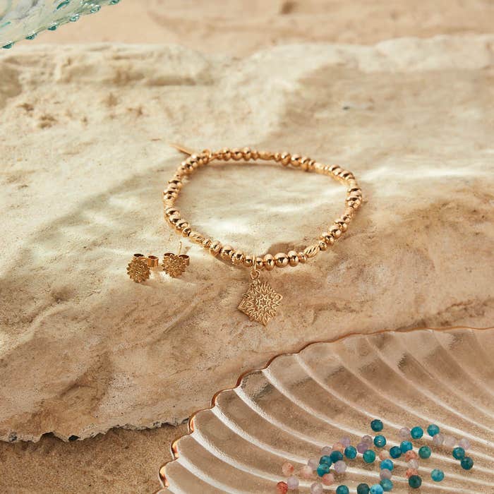 Botanical Beauty Stud Earrings - Gold - GEST3299