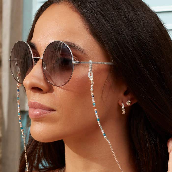 Tranquil Shore Hoop Earrings - Silver - SEH3302