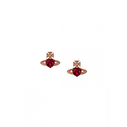 Ariella Stud Earrings - Rose Gold/Red - 6201031T-02G314-CN