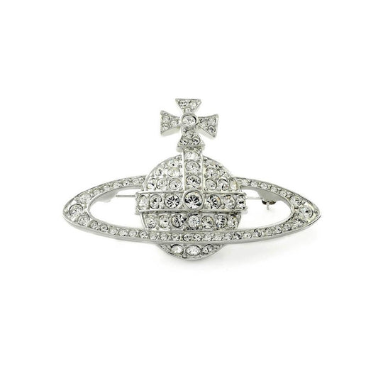 Bas Relief Brooch - Silver - 65010006-W110-CN