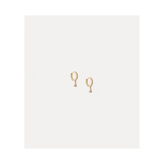 Brandita Orb Hoop Earrings - Gold -  62030062-02R102-CN