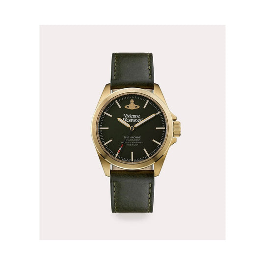 Camden Lock Gents Watch - Green/Gold - VV063GRGD