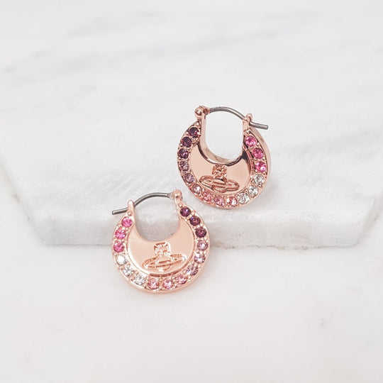 Claretta Hoop Earrings - Rose Gold