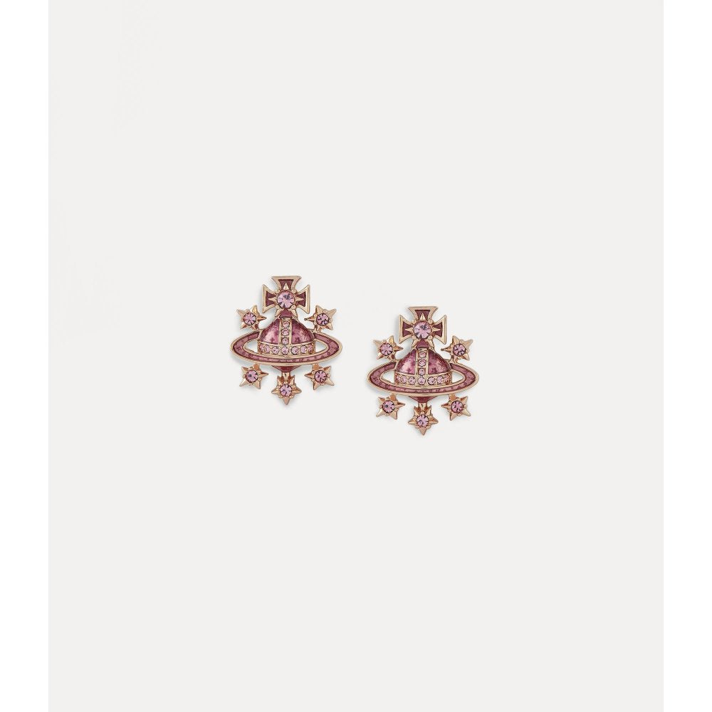 Dalila Bas Relief Earrings Enamel Rose Gold -62010217-02G258 - Main Image