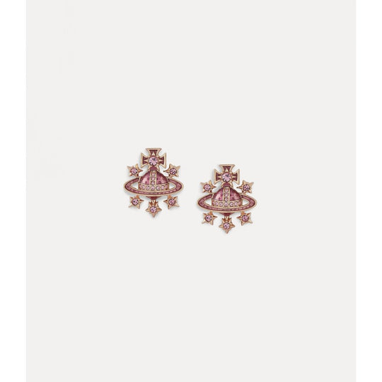 Dalila Bas Relief Earrings - Enamel - Rose Gold -62010217-02G258