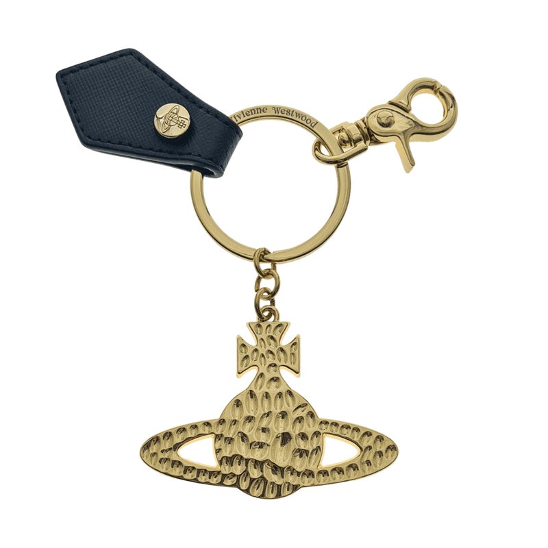 vivienne-westwood-debbie-hammered-orb-keyring-black-gold-82030014-02114-n403la