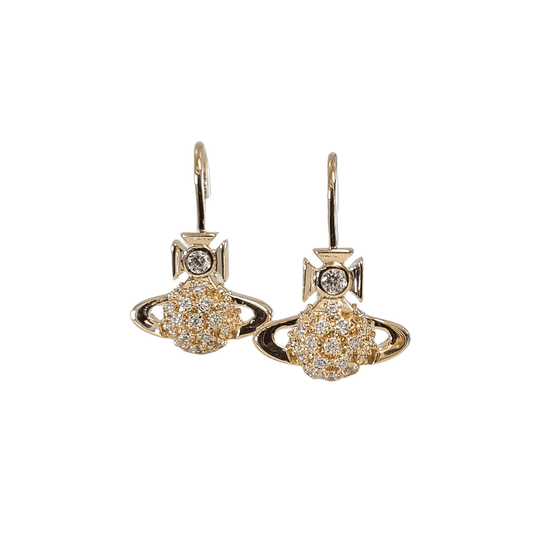 Donna Bas Relief Drop Earrings - Gold - 62020127-02R102-SM