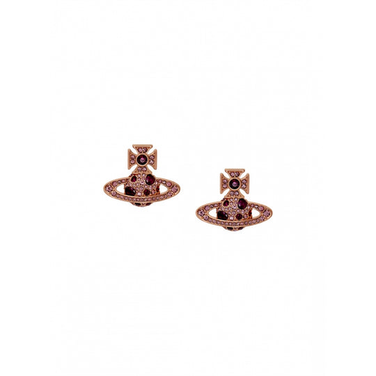 Francette Bas Relief Earrings - Rose Gold/Purple - 62010306-02G262-CN
