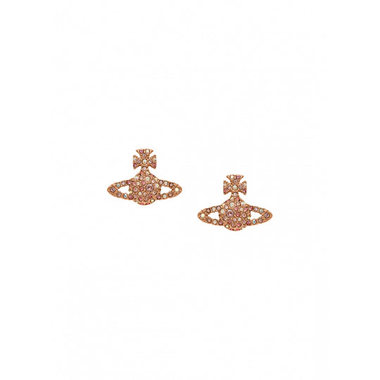 Grace Bas Relief Stud Earrings - Rose Gold - 62010124-02G253-CN