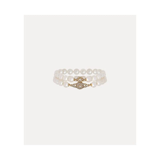 Graziella 2 Row Pearl Bracelet - Gold - 6103006A-02R143-IM-W2