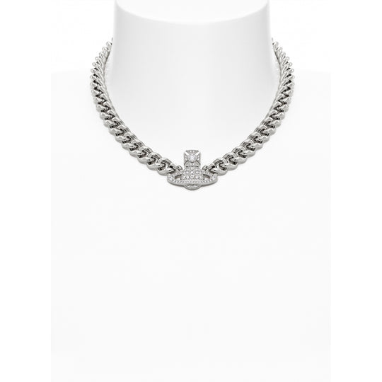Graziella Small Chain Choker - Silver - 63030023-02P102-IM-W2