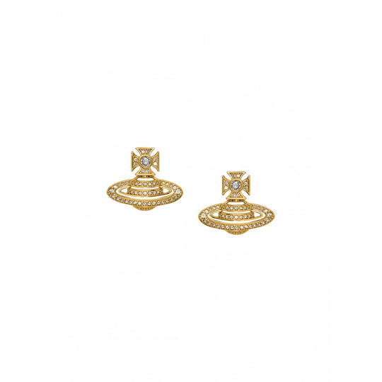 Hermine Bas Relief Earrings - Gold - 62010318-02R406-SM