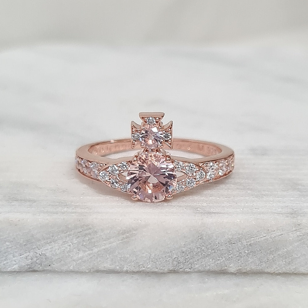 Ismene Ring Vivienne Westwood Rings Ladies Silver Ring Pink