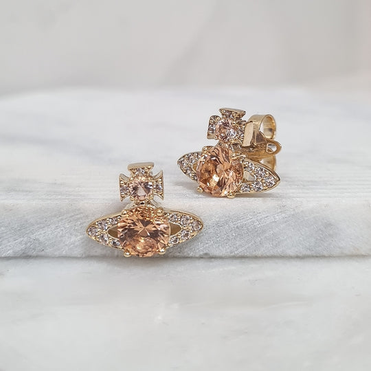 Ismene Stud Earring - Gold - 62010253-02R418-IM