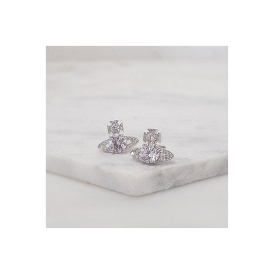 Ismene Stud Earrings - Silver - 62010253-02P102-IM
