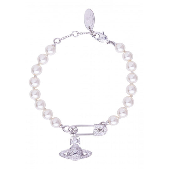 Lucrece Pearl Bracelet - Rhodium - 61030053-W228-IM