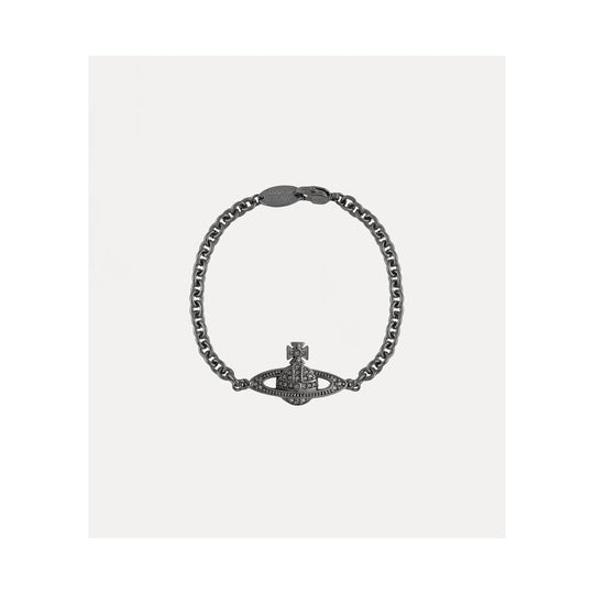Man Mini Bas Relief Bracelet - Gunmetal - 61020196-02S108-CN-M1