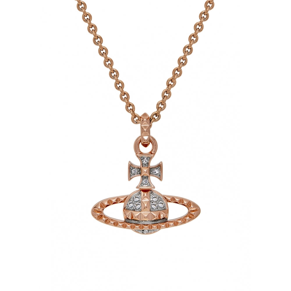 Vivienne Westwood Mayfair Bas Relief Pendant - Rose Gold