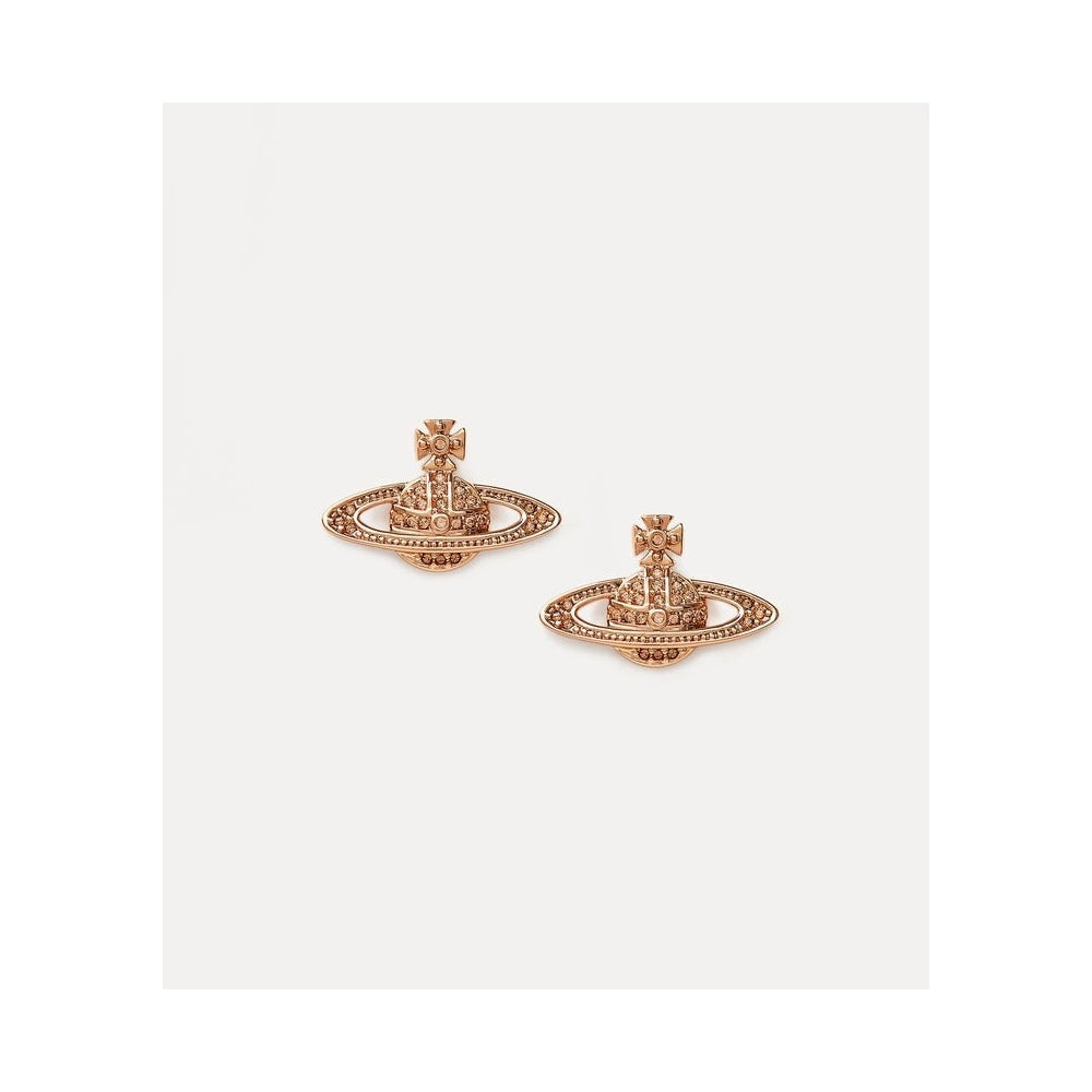 Vivienne Westwood Mini Bas Relief Earrings Rose Gold Sarah Layton