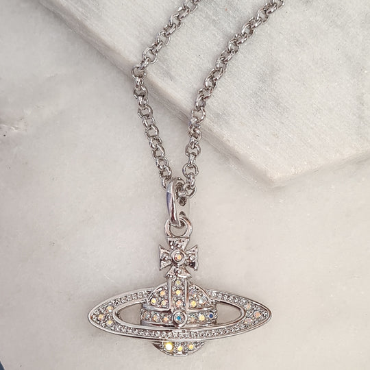 Mini Bas Relief Necklace - Silver - 63020086-02W386-CN