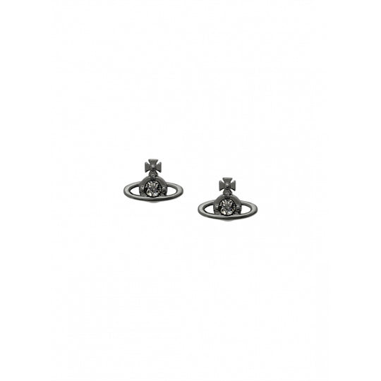 Nano Solitaire Earrings - Gunmetal - 62010029-02R349-MY