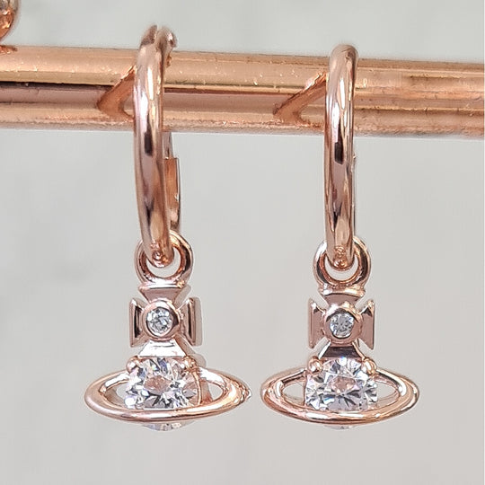 Nina Sparkle Earrings - Rose Gold - 62010109-G103-SM