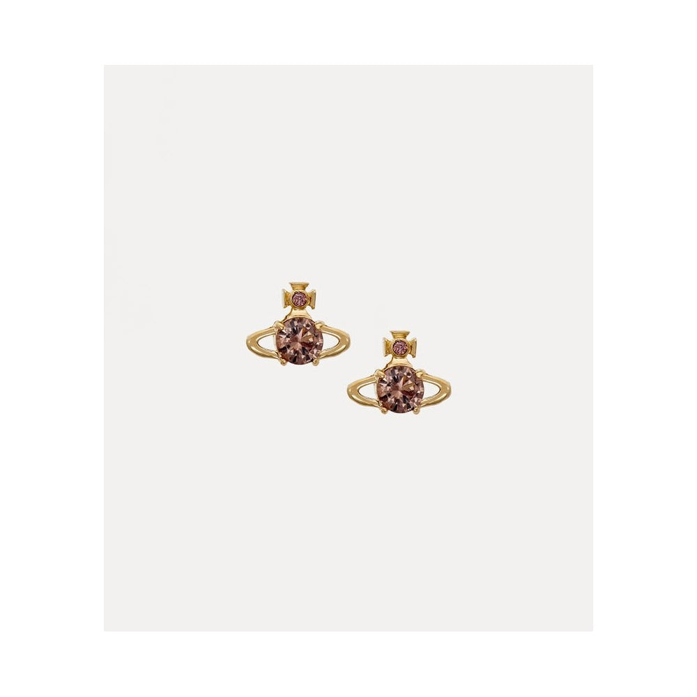 Reina Earrings - Gold/Brown - 62010070-02R446-SM – Sarah Layton