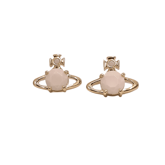 Reina Earrings - Gold/Cream - 62010070-02R104-SM