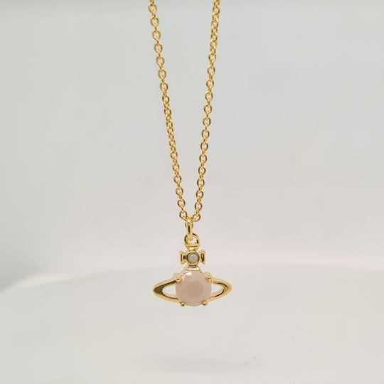 Reina Pendant - Gold/Cream -  63020095-02R104-SM