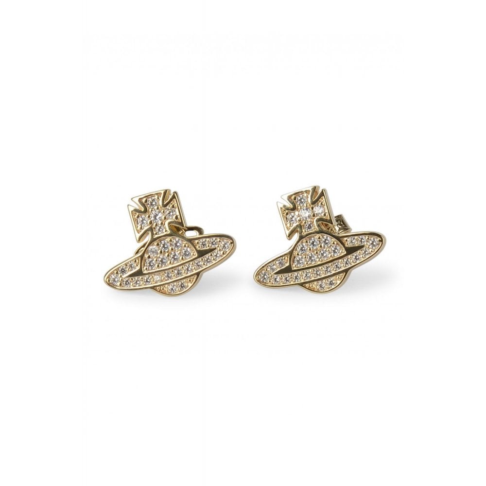 Romina Pave Orb Earrings - Gold - 62010143-R102-SM – Sarah Layton