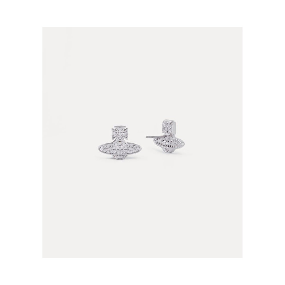 Romina Pave Orb Earrings - Silver - 62010143-W106-SM – Sarah Layton