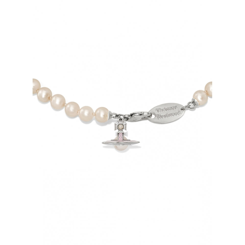 Simonetta Pearl Necklace - Silver/Pink - 63010085-02P200-CN