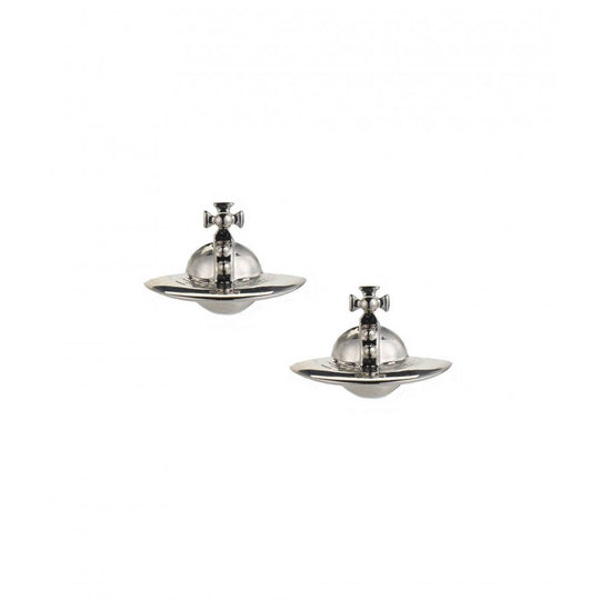 Solid Orb Earrings - Rhodium - 62010038-W004-CN