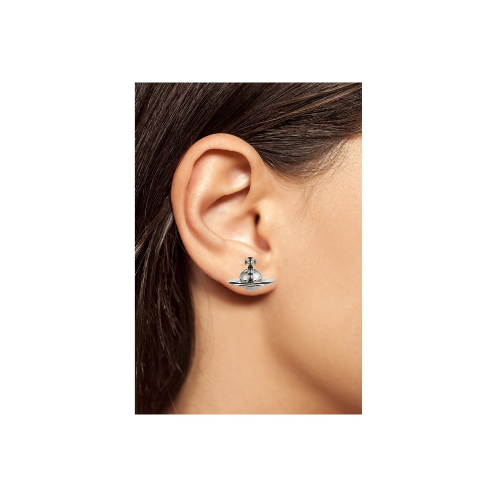 Vivienne Westwood Solid Orb Earrings - Rhodium – Sarah Layton