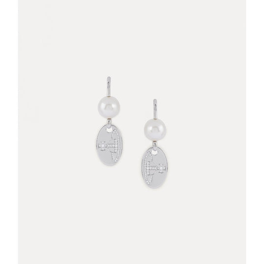 Yolanda Earrings - Silver & Pearl - 62020109-02W341-IM